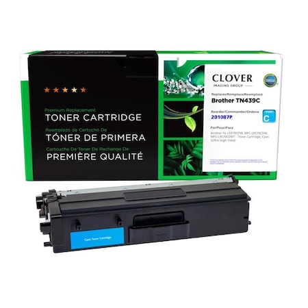 Clover Imaging Group Remanufactured Ultra High Yield Cyan Toner Cartridge, Brother TN439C 201087P